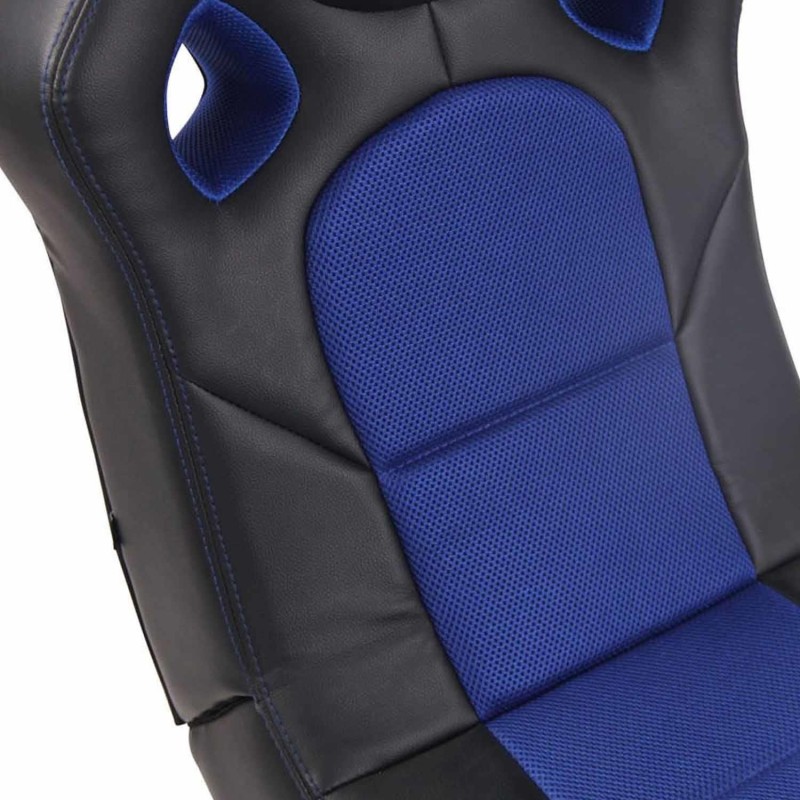 Silla Gaming TAUKEN en Piel y Malla Negro/Azul
