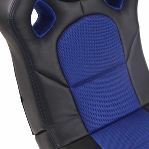 Silla Gaming TAUKEN en Piel y Malla Negro/Azul