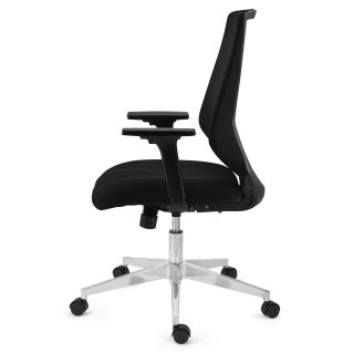 Sillón de Oficina NOLAN, compacta y elegante, en negro 2