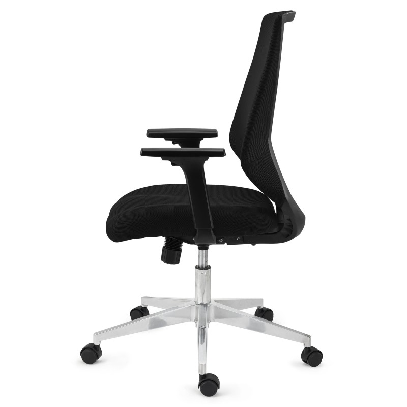 Sillón de Oficina NOLAN, compacta y elegante, en negro
