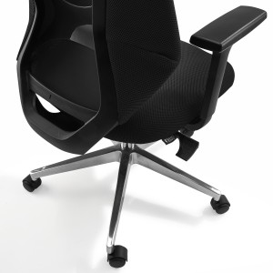Sillón de Oficina NOLAN, compacta y elegante, en negro