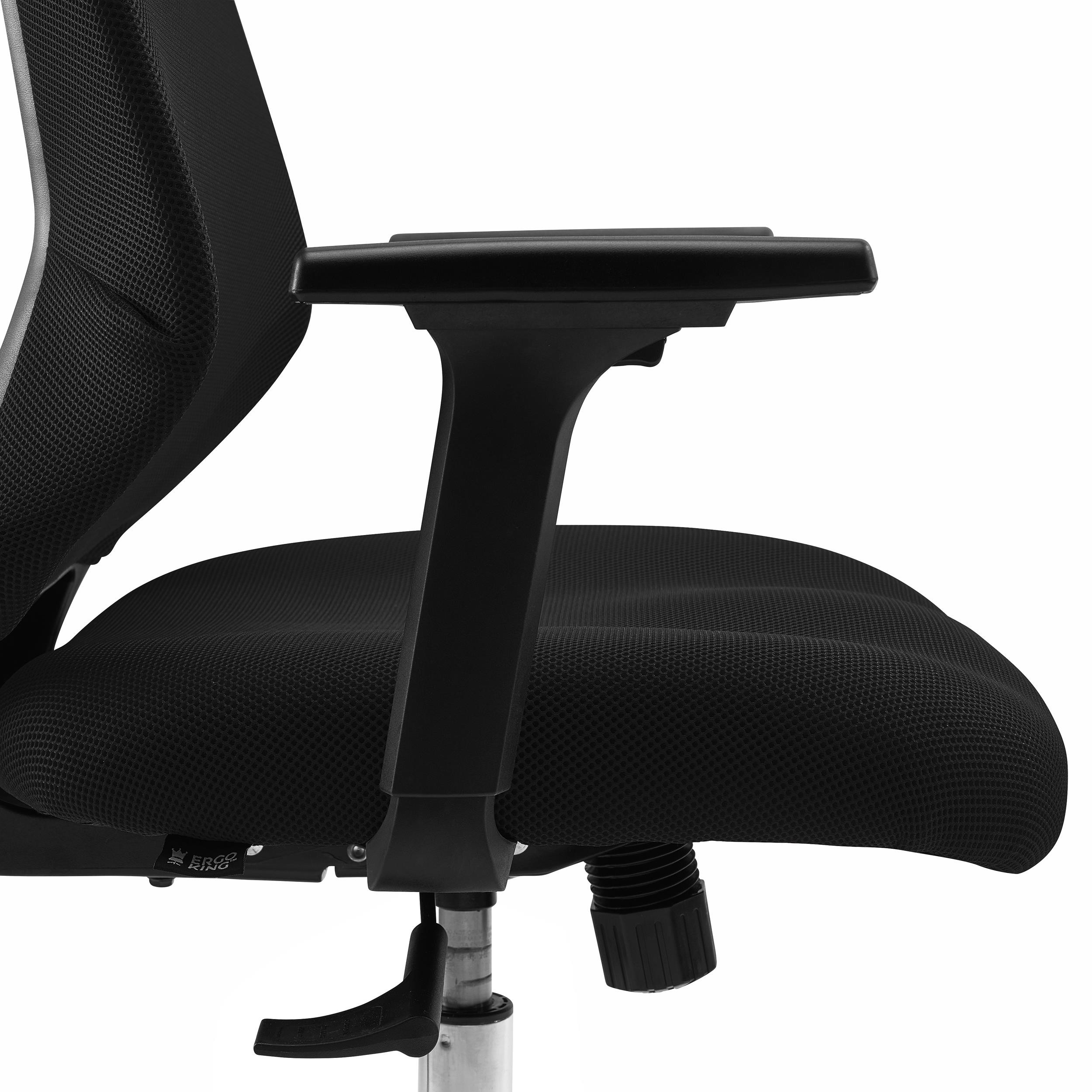 Silla de Oficina NOLAN, Diseño Ergonómico, Uso Intensivo 8H, Certificado Calidad, En Negro