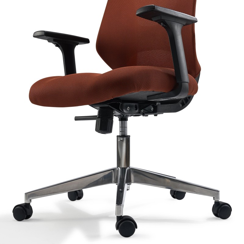 Sillón de Oficina NOLAN, compacta y elegante, en negro