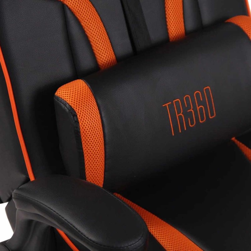 Silla Gaming TAUKEN PRO en Piel y Malla Negro