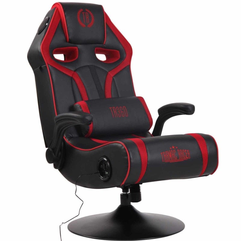 Silla Gaming TAUKEN PRO en Piel y Malla Negro