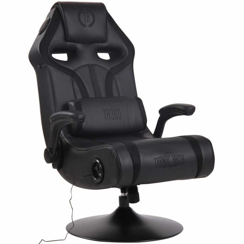 Silla Gaming TAUKEN PRO en Piel y Malla Negro