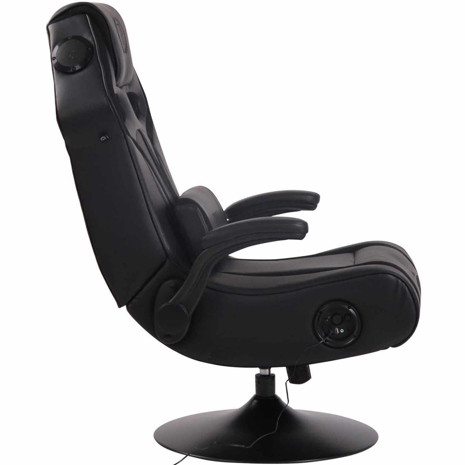 Silla Gaming TAUKEN PRO, Altavoces Integrados, Bluetooth, USB, en Piel y Malla Negro