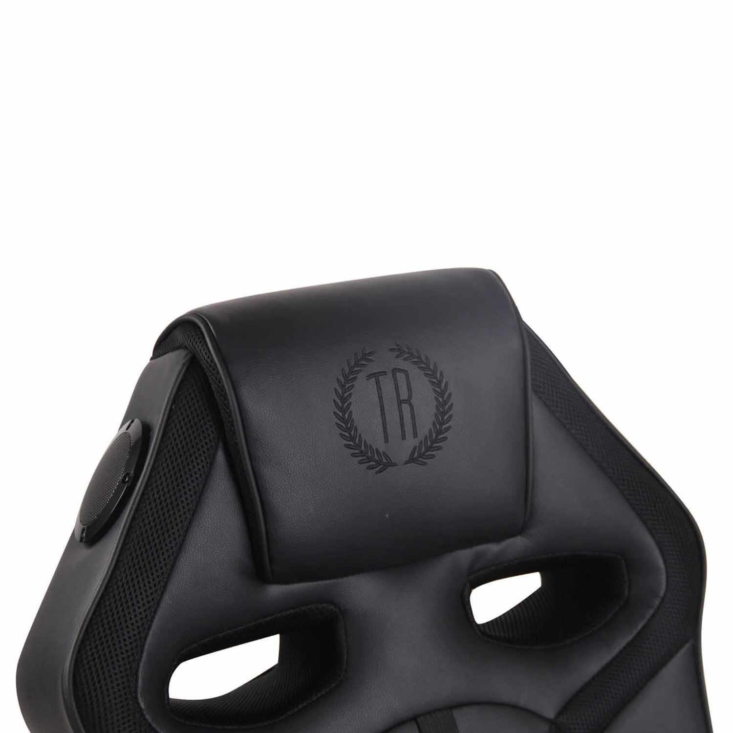 Silla Gaming TAUKEN PRO, Altavoces Integrados, Bluetooth, USB, en Piel y Malla Negro