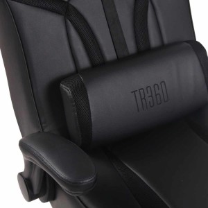 Silla Gaming TAUKEN PRO en Piel y Malla Negro