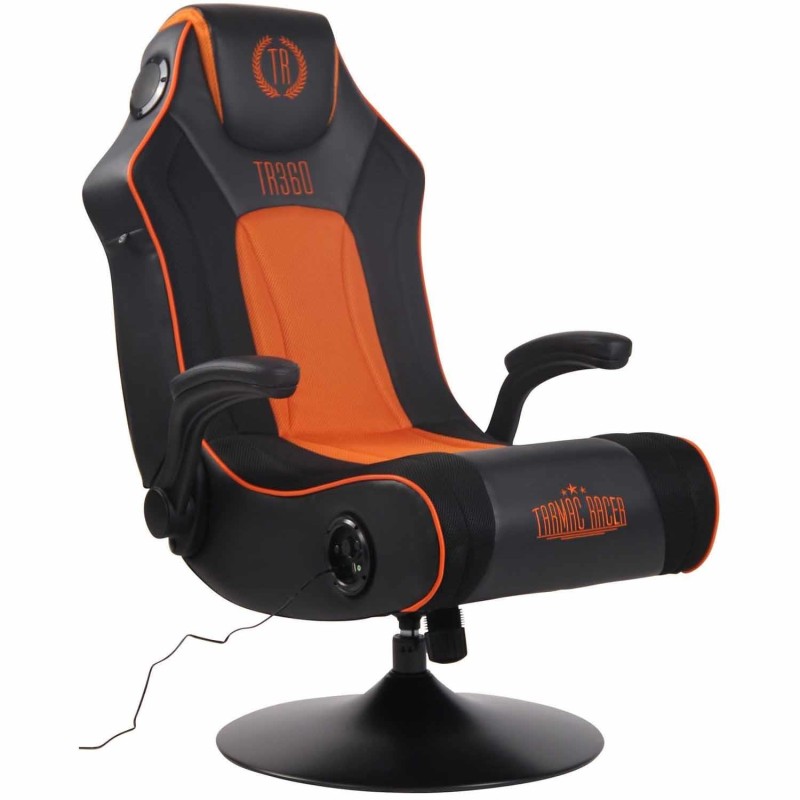 Silla Gaming TAUKEN PLUS en Piel y Malla Negro