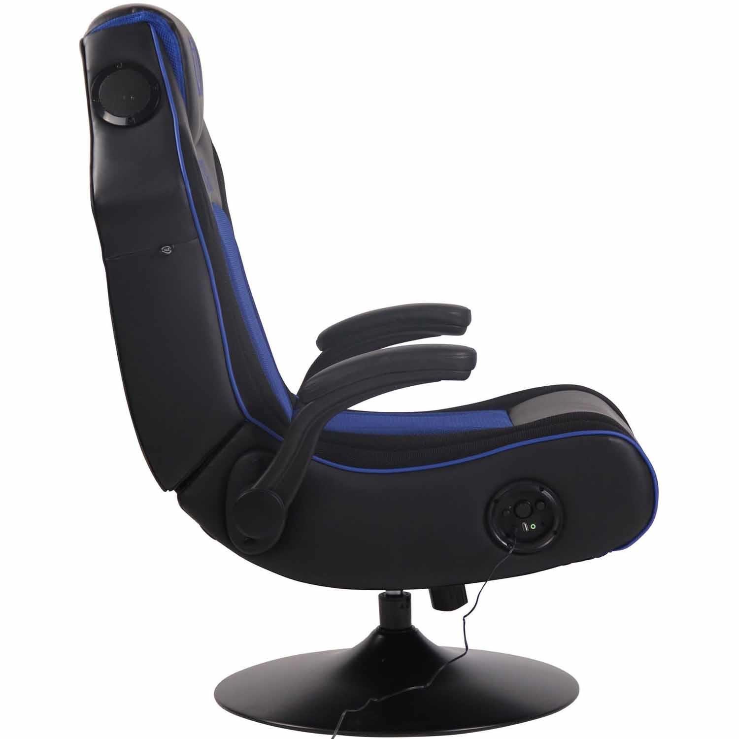 Silla Gaming TAUKEN PLUS, Altavoces Integrados, Bluetooth, USB, en Piel y Malla Negro