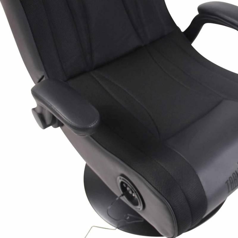 Silla Gaming TAUKEN PLUS en Piel y Malla Negro