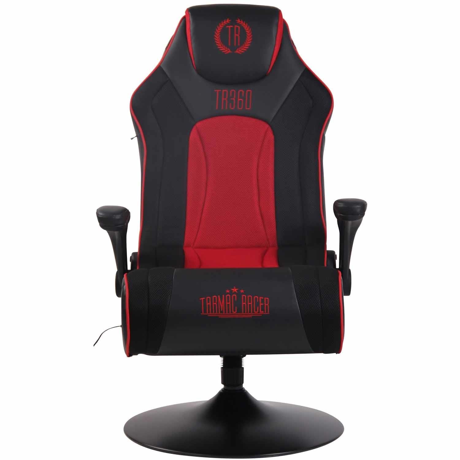 Silla Gaming TAUKEN PLUS, Altavoces Integrados, Bluetooth, USB, en Piel y Malla Negro