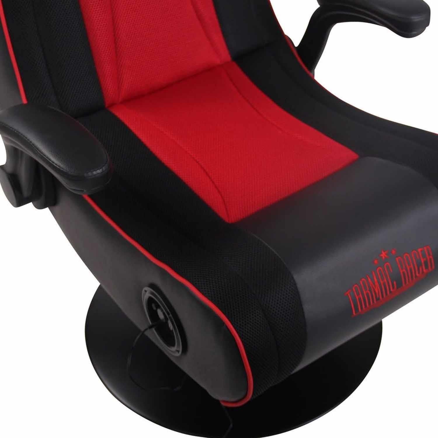 Silla Gaming TAUKEN PLUS, Altavoces Integrados, Bluetooth, USB, en Piel y Malla Negro