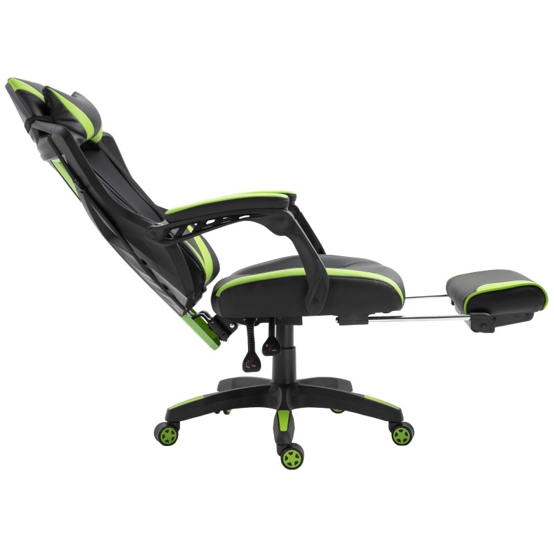 Silla Gaming BLUR en Piel y Malla color Negro/Azul