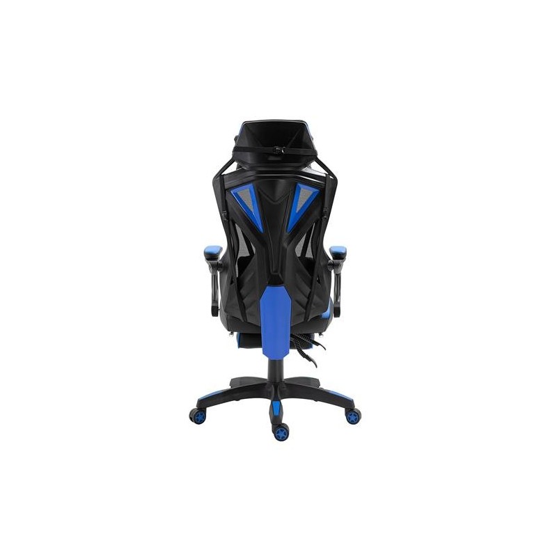 Silla Gaming BLUR en Piel y Malla color Negro/Azul