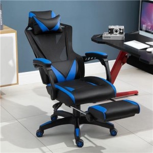 Silla Gaming BLUR en Piel y Malla color Negro/Azul
