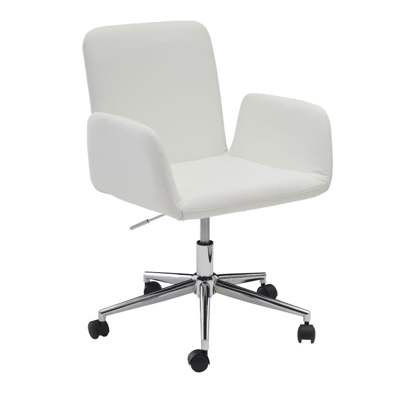 Silla de Oficina SANTANDER en Piel color Blanco
