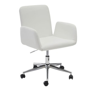 Silla de Oficina SANTANDER en Piel color Blanco