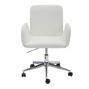 Silla de Oficina SANTANDER en Piel color Blanco