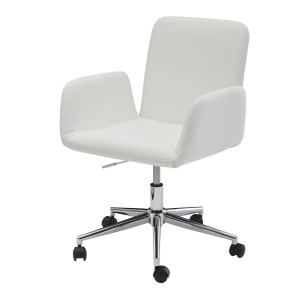 Silla de Oficina SANTANDER en Piel color Blanco