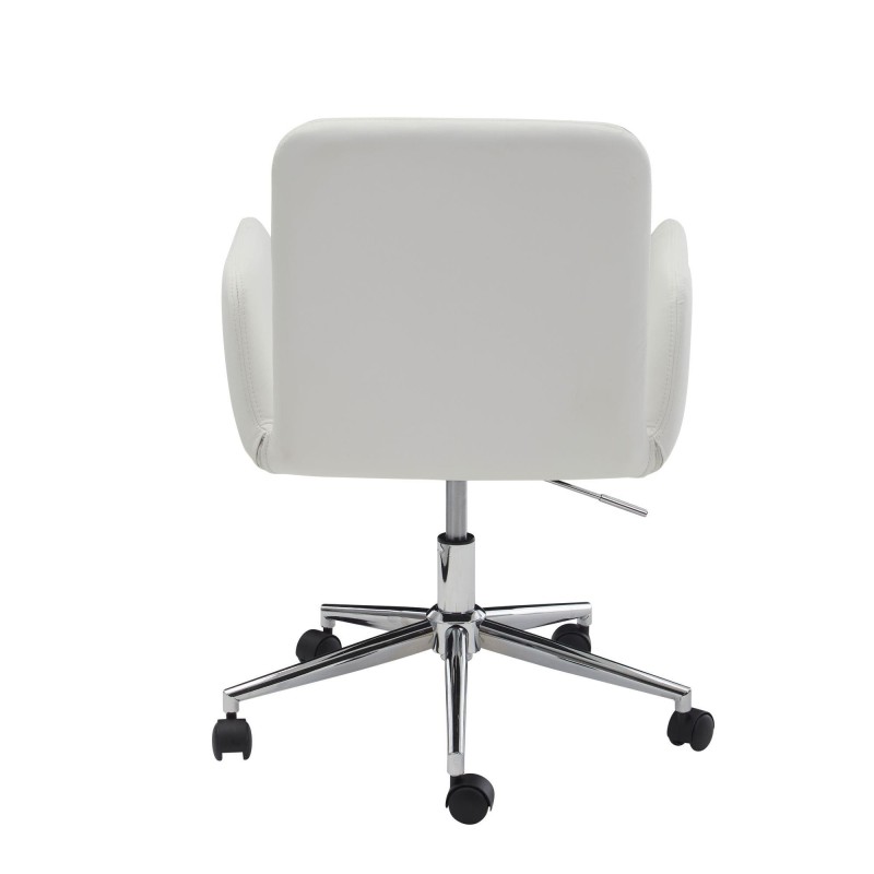 Silla de Oficina SANTANDER en Piel color Blanco