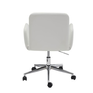 Silla de Oficina SANTANDER en Piel color Blanco