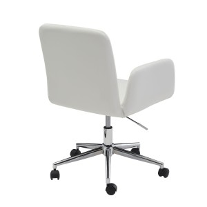 Silla de Oficina SANTANDER en Piel color Blanco