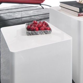 Conjunto de 2 Mesas Auxiliares TOLEDO color Blanco 2
