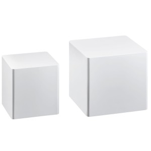 Conjunto de 2 Mesas Auxiliares TOLEDO color Blanco