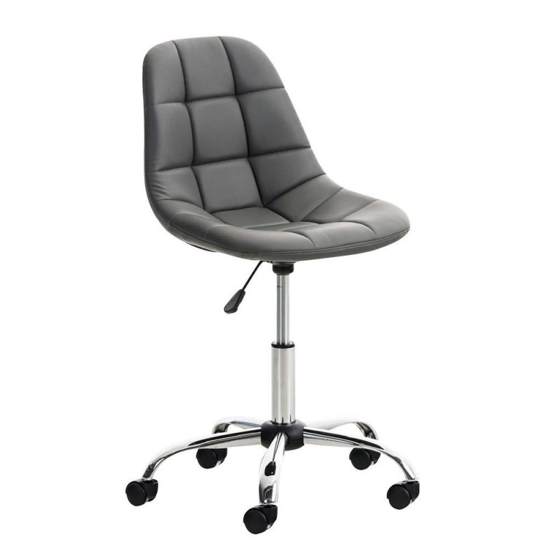 Silla de oficina EMILY PIEL en color negro