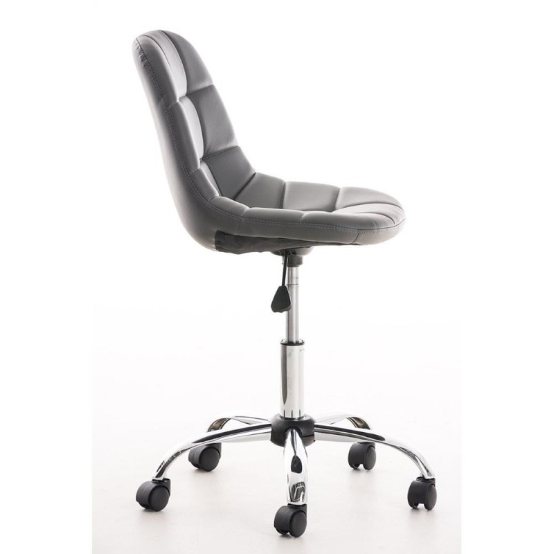 Silla de oficina EMILY PIEL en color negro