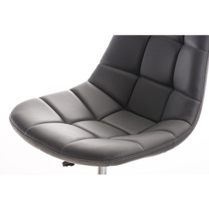 Silla de oficina EMILY PIEL en color negro