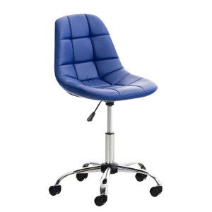 Silla de oficina EMILY PIEL en color negro