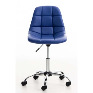 Silla de oficina EMILY PIEL en color negro