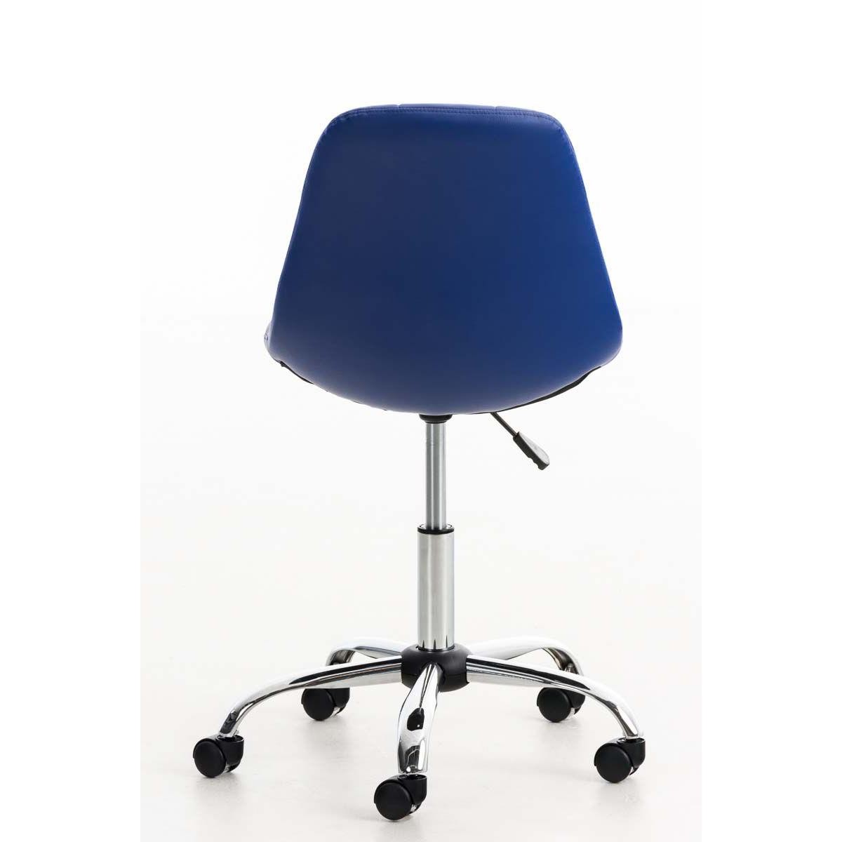 Silla de Oficina EMILY PIEL, Estructura Metálica, Diseño Exclusivo, en Color Negro