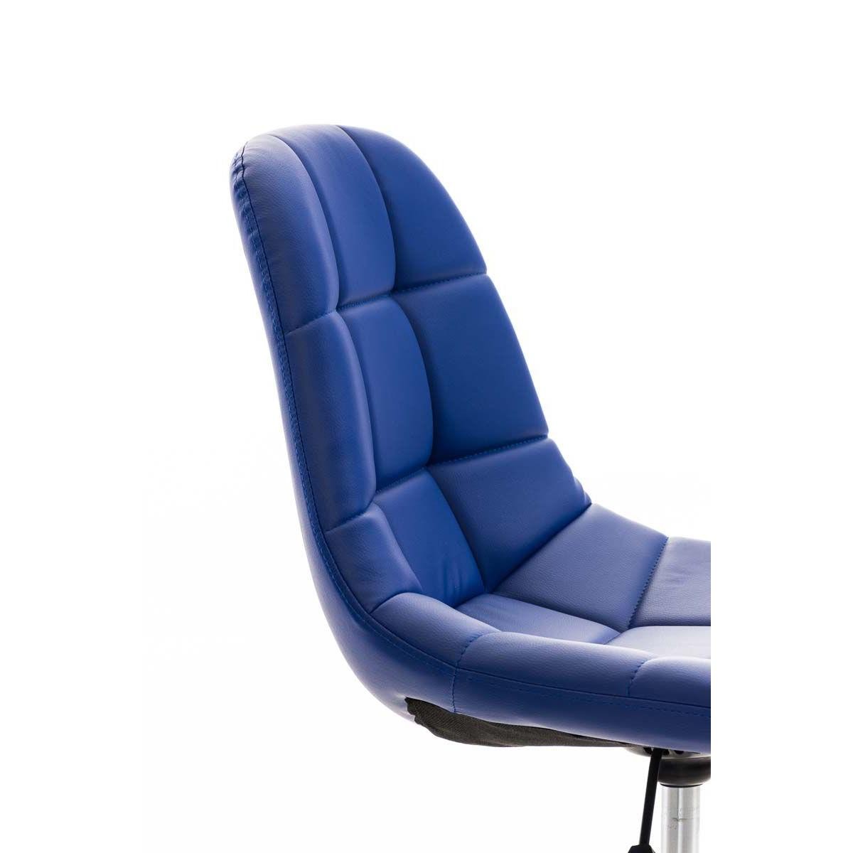 Silla de Oficina EMILY PIEL, Estructura Metálica, Diseño Exclusivo, en Color Negro