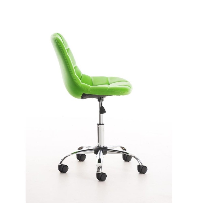 Silla de oficina EMILY PIEL en color negro