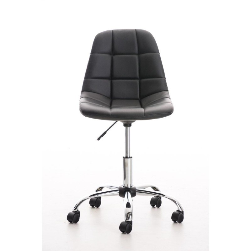 Silla de oficina EMILY PIEL en color negro