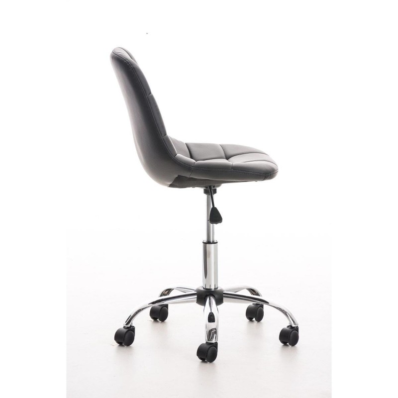 Silla de oficina EMILY PIEL en color negro