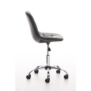 Silla de oficina EMILY PIEL en color negro