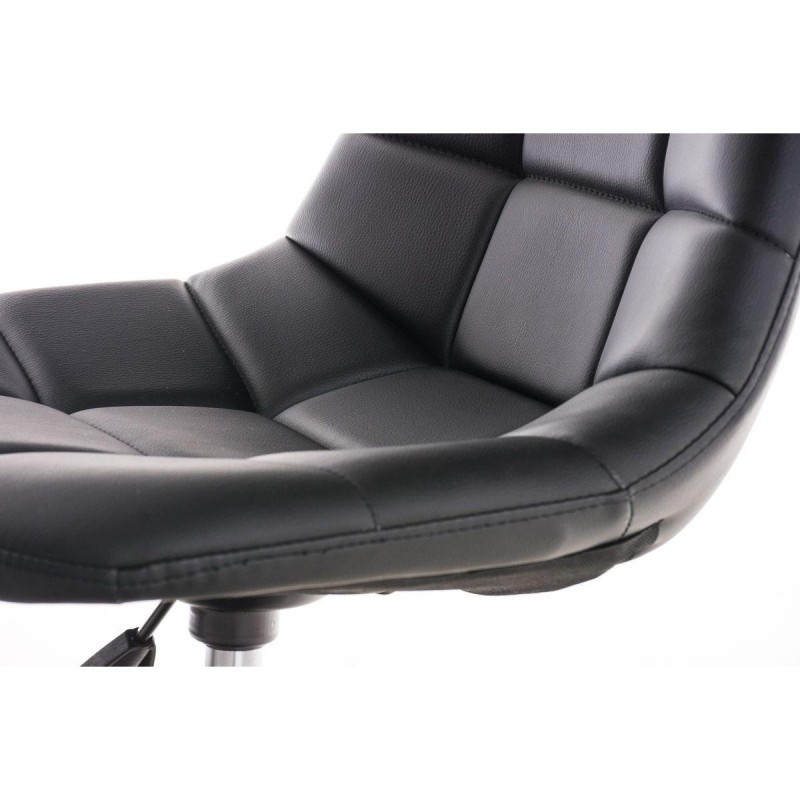 Silla de oficina EMILY PIEL en color negro