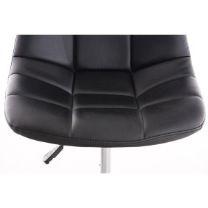 Silla de oficina EMILY PIEL en color negro