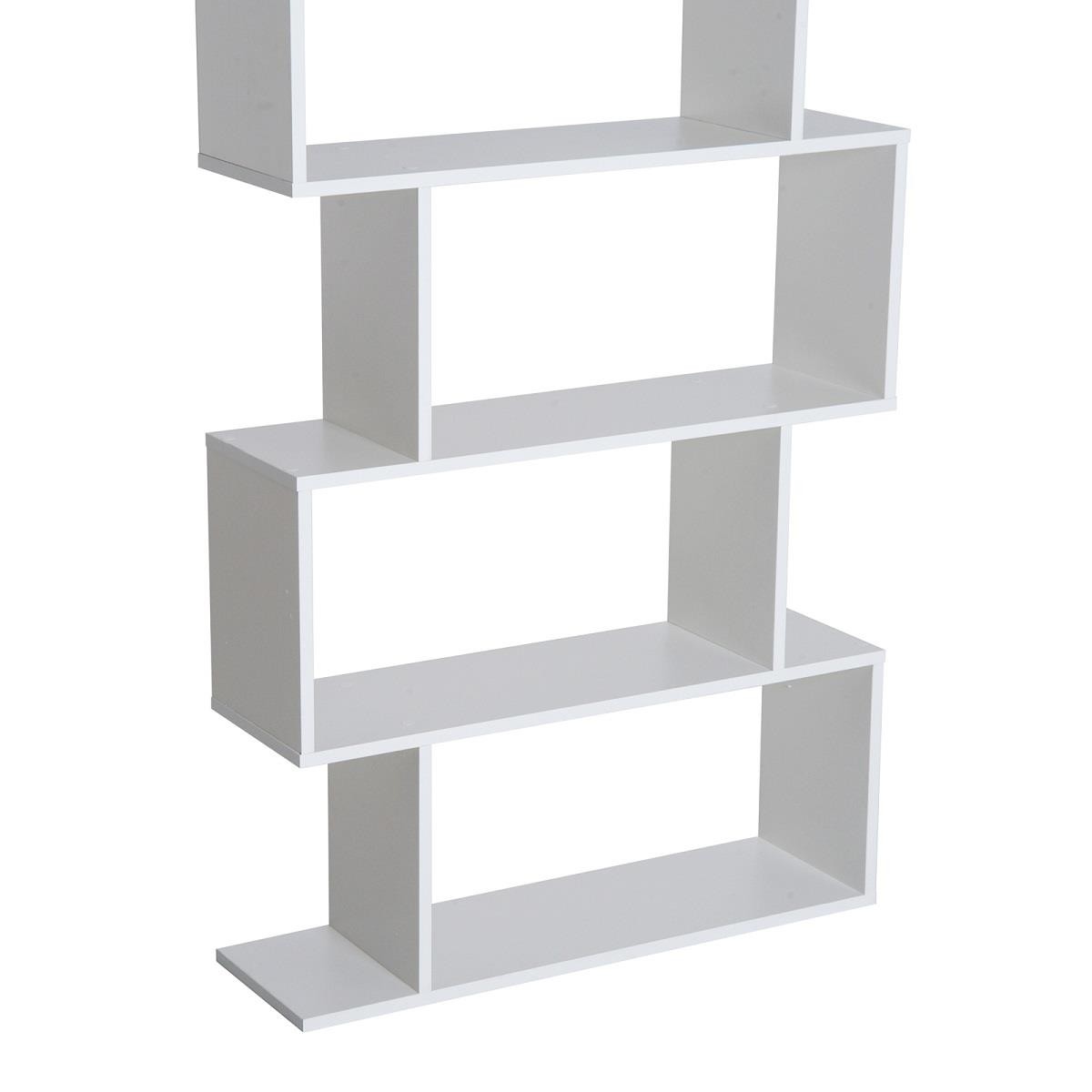Estantería KEDER, Dimensiones 80x23x192 cm, Diseño Moderno, en Madera color Negro