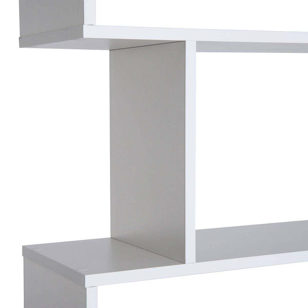 Estantería KEDER, Dimensiones 80x23x192 cm, Diseño Moderno, en Madera color Negro