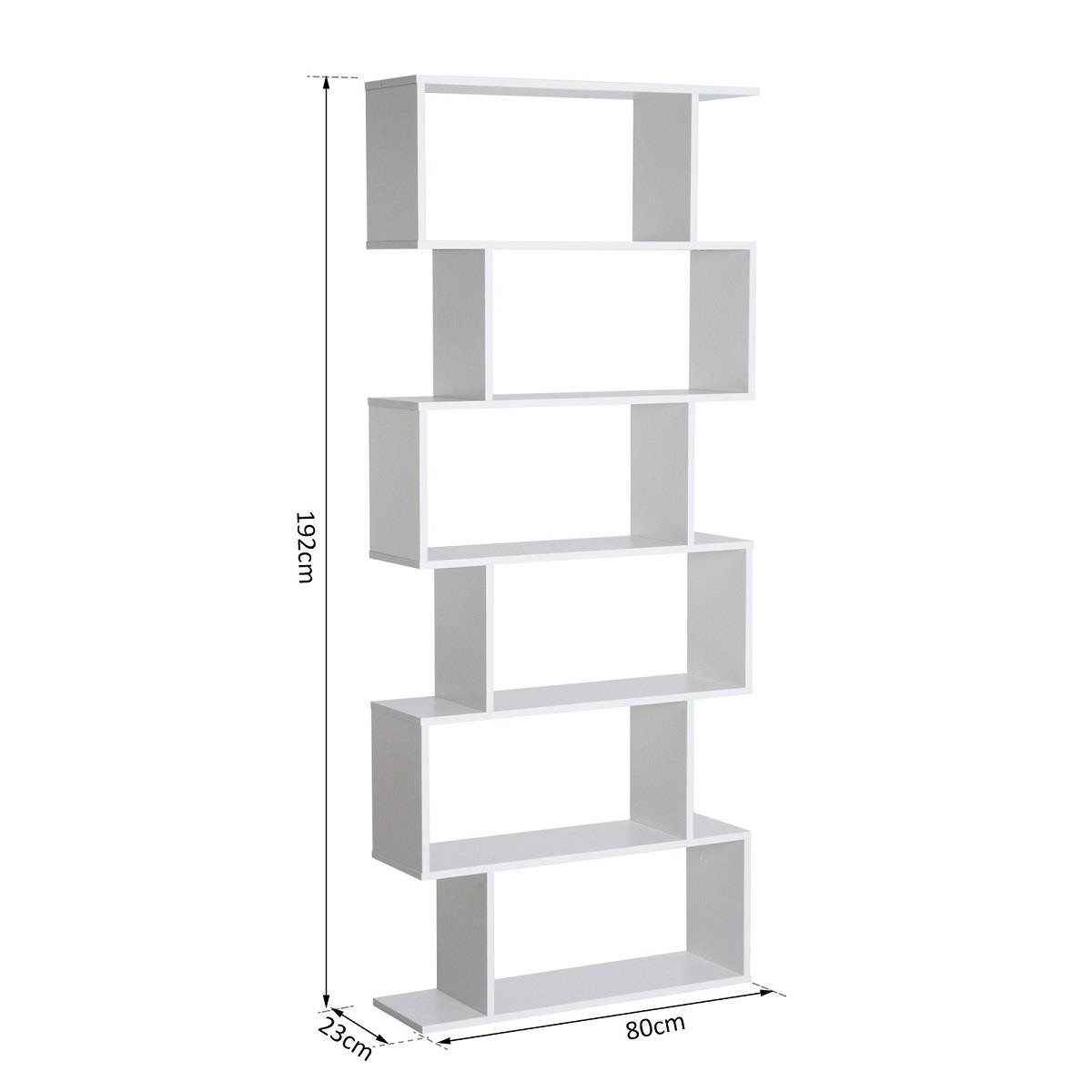 Estantería KEDER, Dimensiones 80x23x192 cm, Diseño Moderno, en Madera color Negro