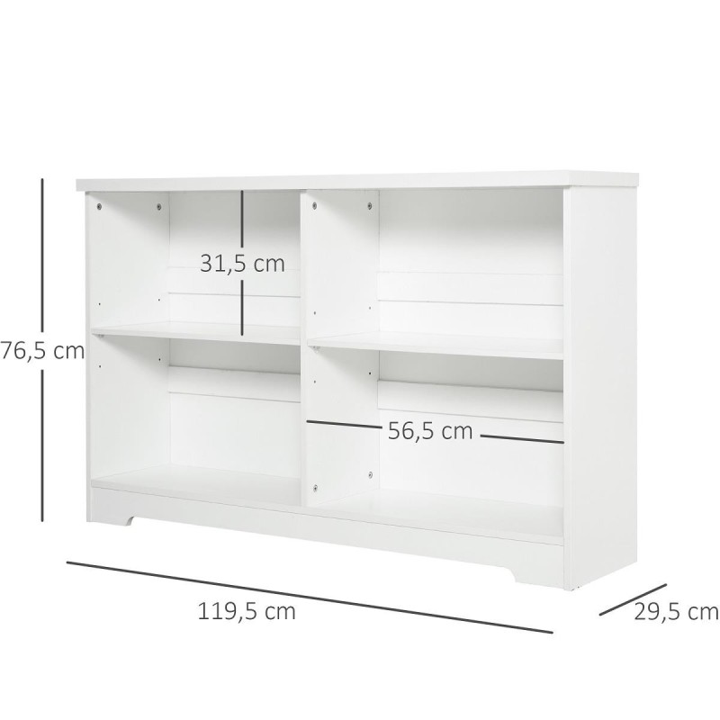 Estantería DALLAS en Madera color Blanco