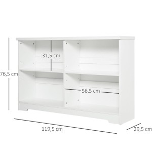 Estantería DALLAS en Madera color Blanco