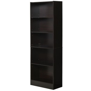 Estantería KEALI en Madera color Negro Wengué 
