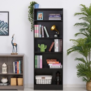 Estantería KEALI en Madera color Negro Wengué 